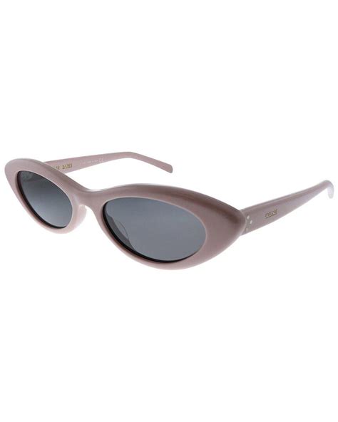 celine cl40184u|CELINE Acetate Cat Eye Sunglasses CL40184U White.